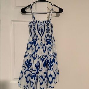 Blue and White Kids Dress